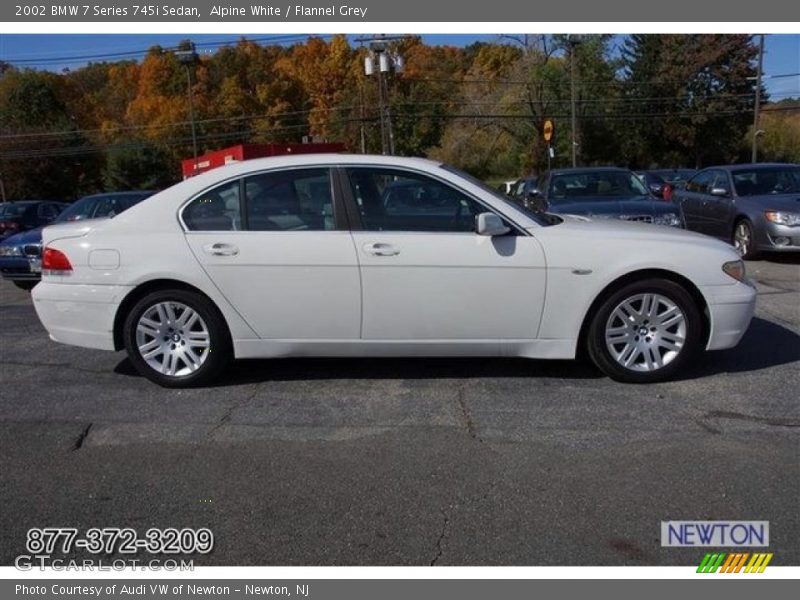 Alpine White / Flannel Grey 2002 BMW 7 Series 745i Sedan