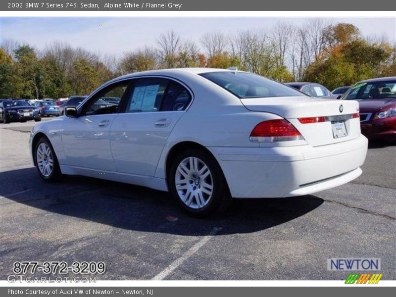 Alpine White / Flannel Grey 2002 BMW 7 Series 745i Sedan