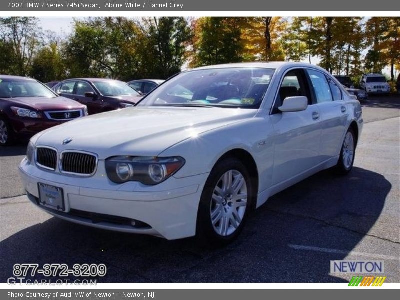 Alpine White / Flannel Grey 2002 BMW 7 Series 745i Sedan