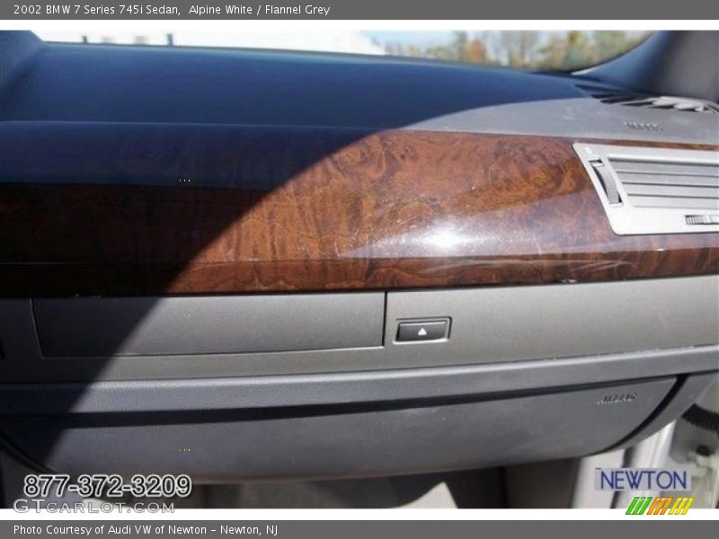 Alpine White / Flannel Grey 2002 BMW 7 Series 745i Sedan