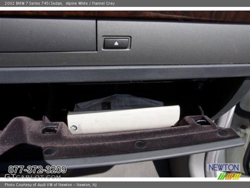 Alpine White / Flannel Grey 2002 BMW 7 Series 745i Sedan
