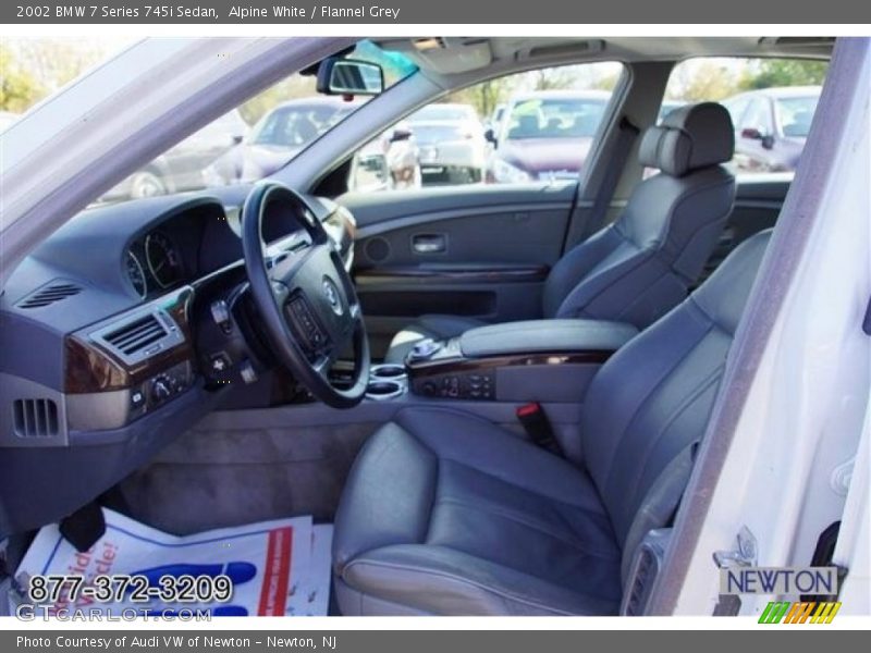 Alpine White / Flannel Grey 2002 BMW 7 Series 745i Sedan