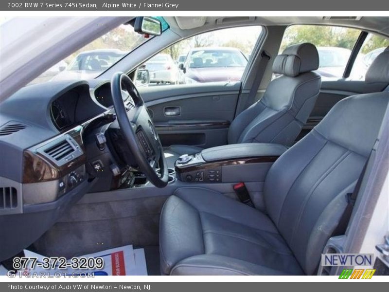Alpine White / Flannel Grey 2002 BMW 7 Series 745i Sedan