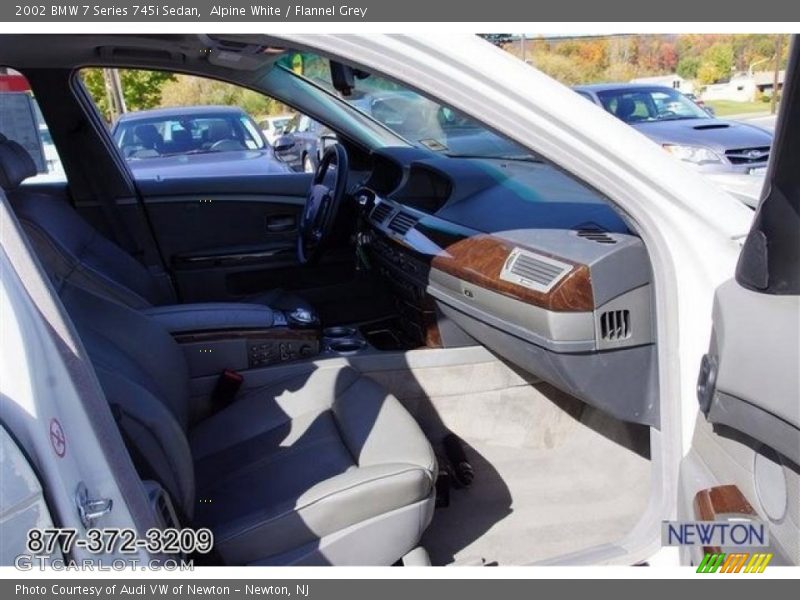 Alpine White / Flannel Grey 2002 BMW 7 Series 745i Sedan