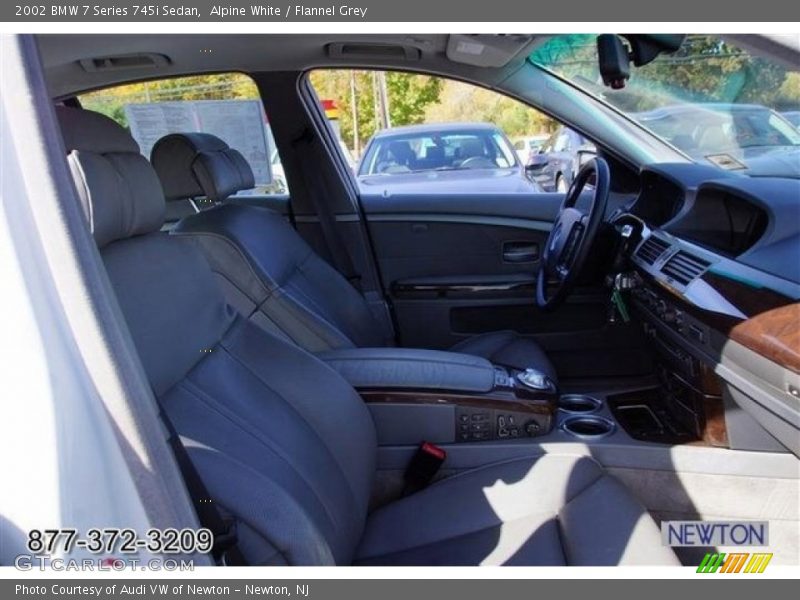 Alpine White / Flannel Grey 2002 BMW 7 Series 745i Sedan
