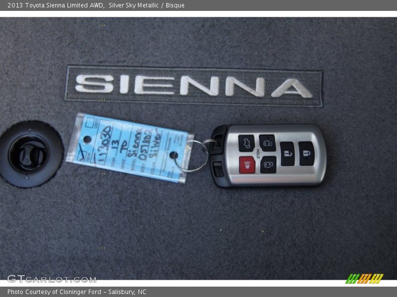 Silver Sky Metallic / Bisque 2013 Toyota Sienna Limited AWD