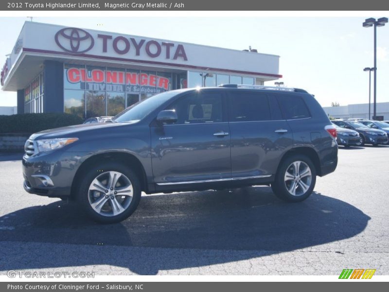 Magnetic Gray Metallic / Ash 2012 Toyota Highlander Limited