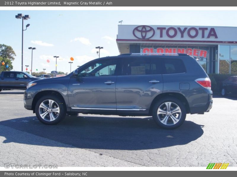 Magnetic Gray Metallic / Ash 2012 Toyota Highlander Limited
