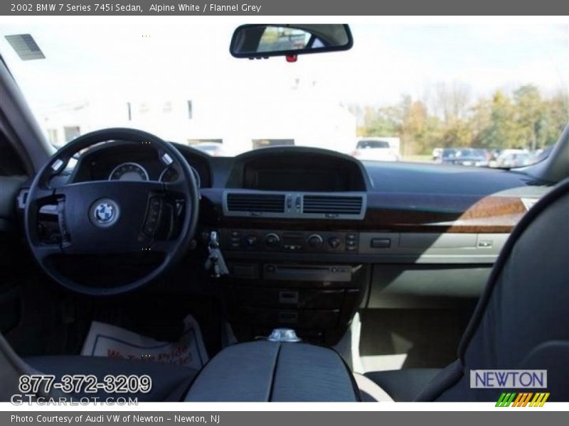 Alpine White / Flannel Grey 2002 BMW 7 Series 745i Sedan