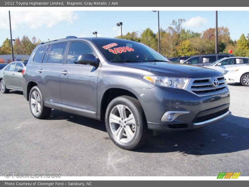 Magnetic Gray Metallic / Ash 2012 Toyota Highlander Limited