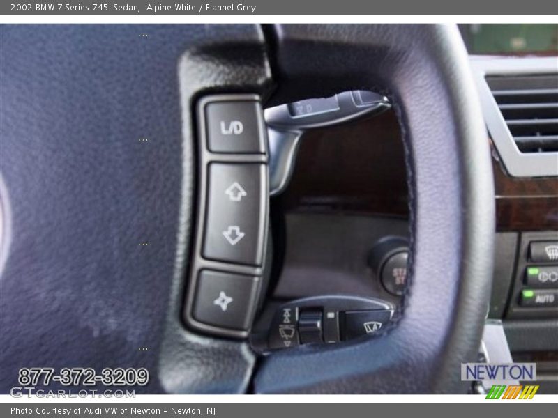 Alpine White / Flannel Grey 2002 BMW 7 Series 745i Sedan