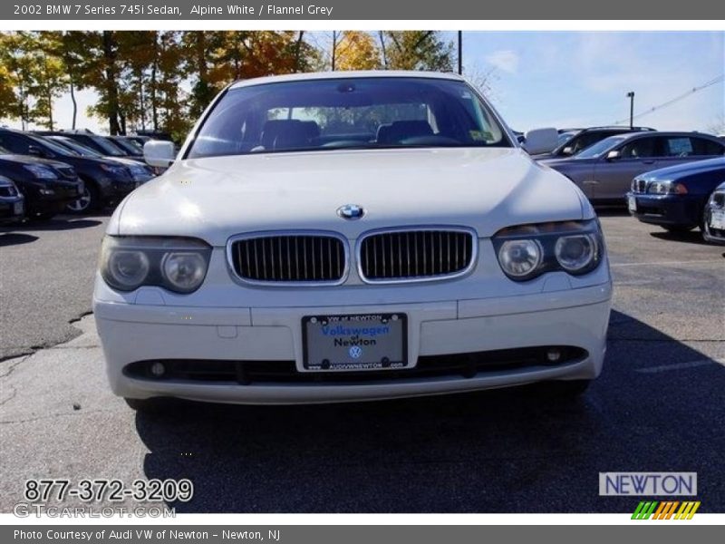 Alpine White / Flannel Grey 2002 BMW 7 Series 745i Sedan