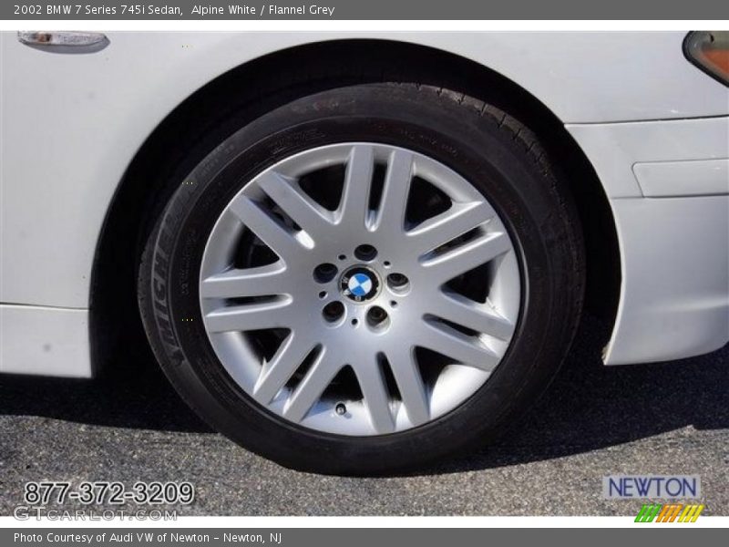 Alpine White / Flannel Grey 2002 BMW 7 Series 745i Sedan