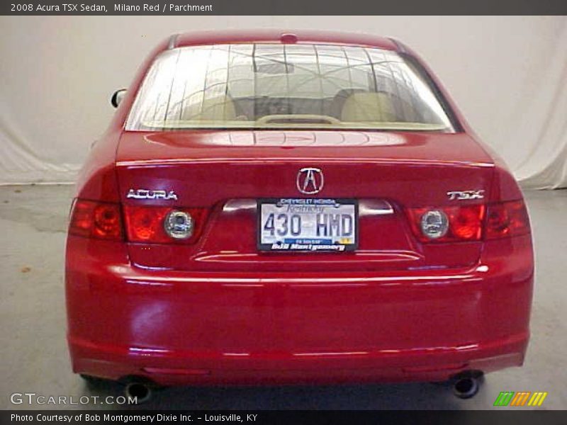 Milano Red / Parchment 2008 Acura TSX Sedan