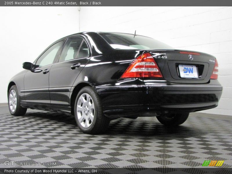Black / Black 2005 Mercedes-Benz C 240 4Matic Sedan