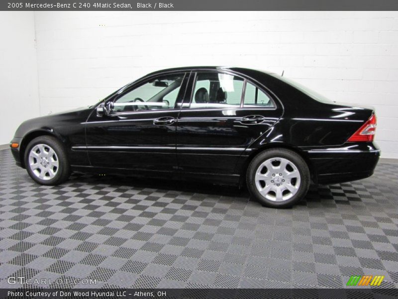 Black / Black 2005 Mercedes-Benz C 240 4Matic Sedan