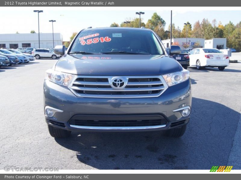Magnetic Gray Metallic / Ash 2012 Toyota Highlander Limited