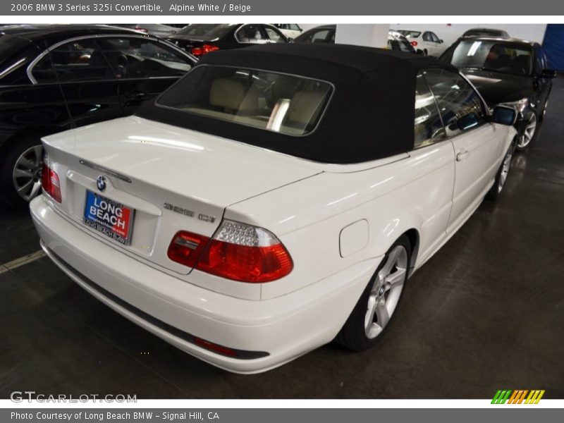 Alpine White / Beige 2006 BMW 3 Series 325i Convertible