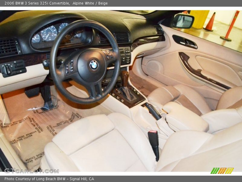 Alpine White / Beige 2006 BMW 3 Series 325i Convertible