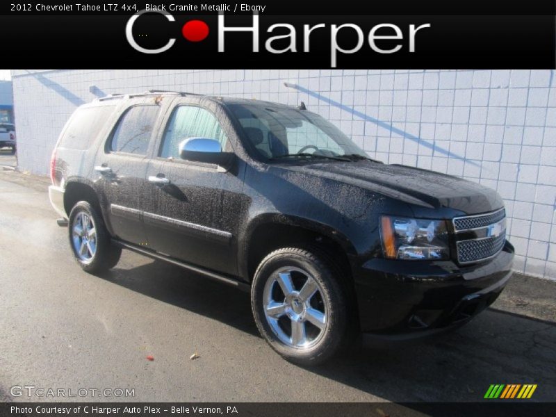 Black Granite Metallic / Ebony 2012 Chevrolet Tahoe LTZ 4x4
