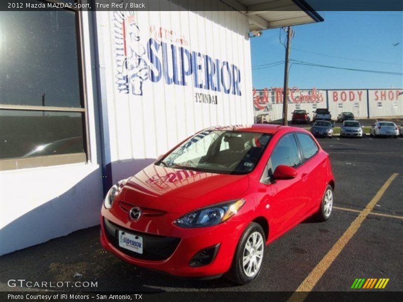 True Red / Black 2012 Mazda MAZDA2 Sport