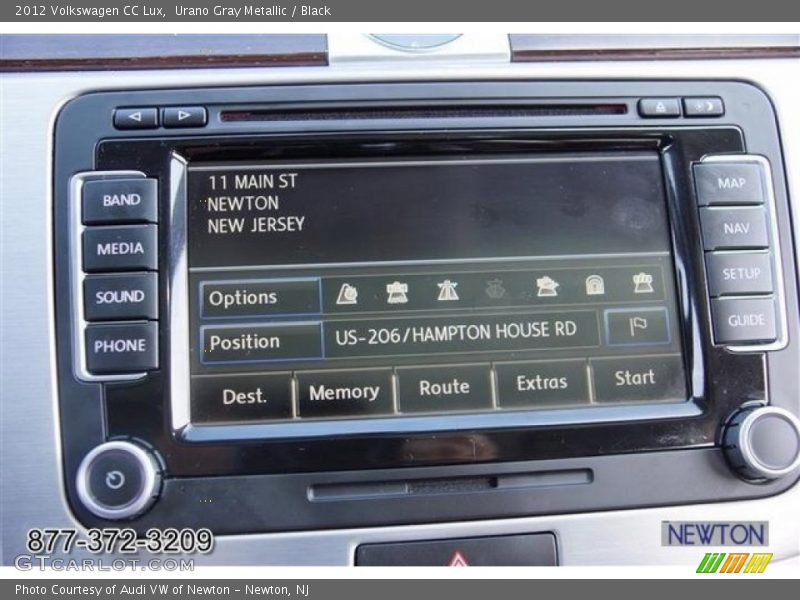 Urano Gray Metallic / Black 2012 Volkswagen CC Lux