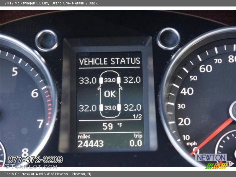Urano Gray Metallic / Black 2012 Volkswagen CC Lux