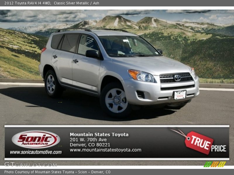 Classic Silver Metallic / Ash 2012 Toyota RAV4 I4 4WD