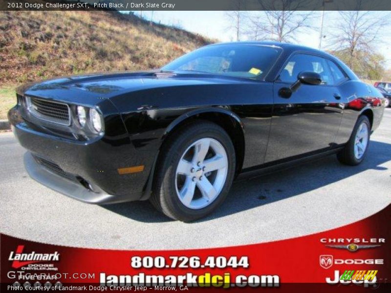 Pitch Black / Dark Slate Gray 2012 Dodge Challenger SXT