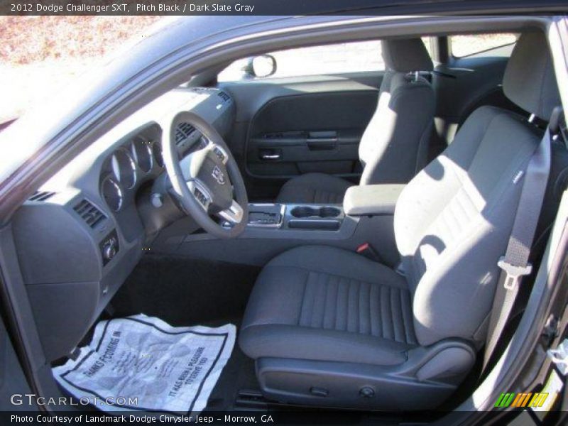 Pitch Black / Dark Slate Gray 2012 Dodge Challenger SXT