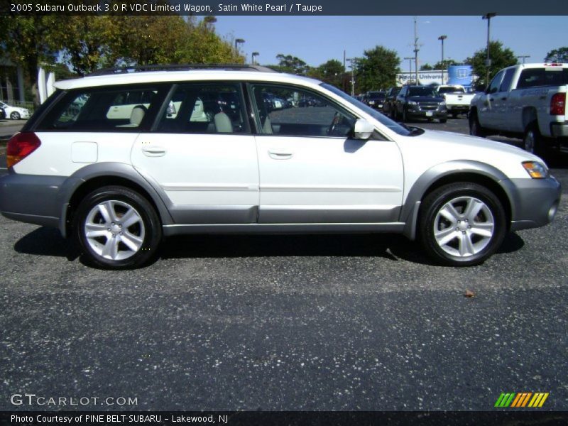 Satin White Pearl / Taupe 2005 Subaru Outback 3.0 R VDC Limited Wagon