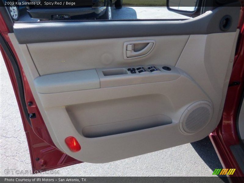 Spicy Red / Beige 2009 Kia Sorento LX