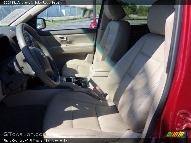 Spicy Red / Beige 2009 Kia Sorento LX
