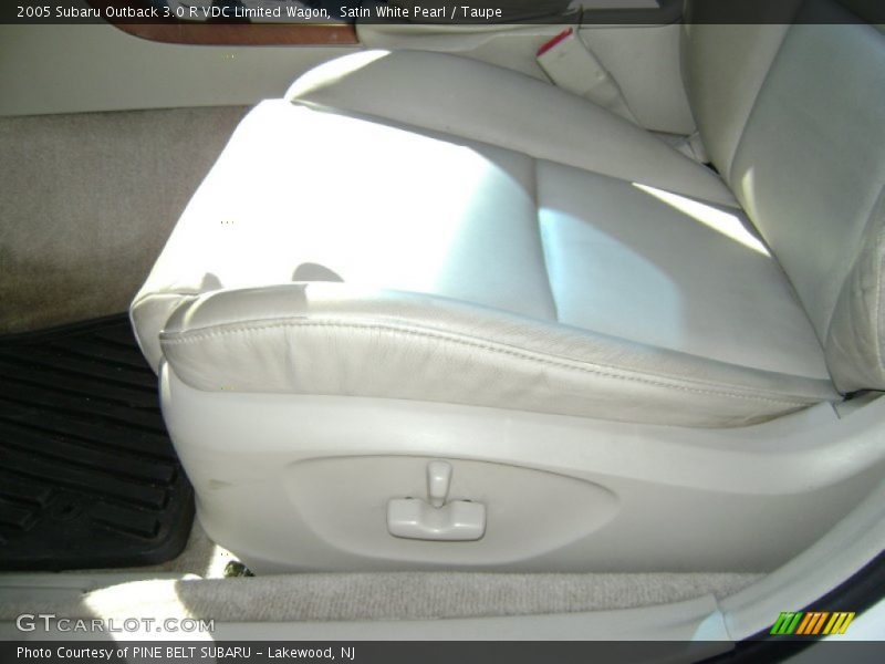 Satin White Pearl / Taupe 2005 Subaru Outback 3.0 R VDC Limited Wagon