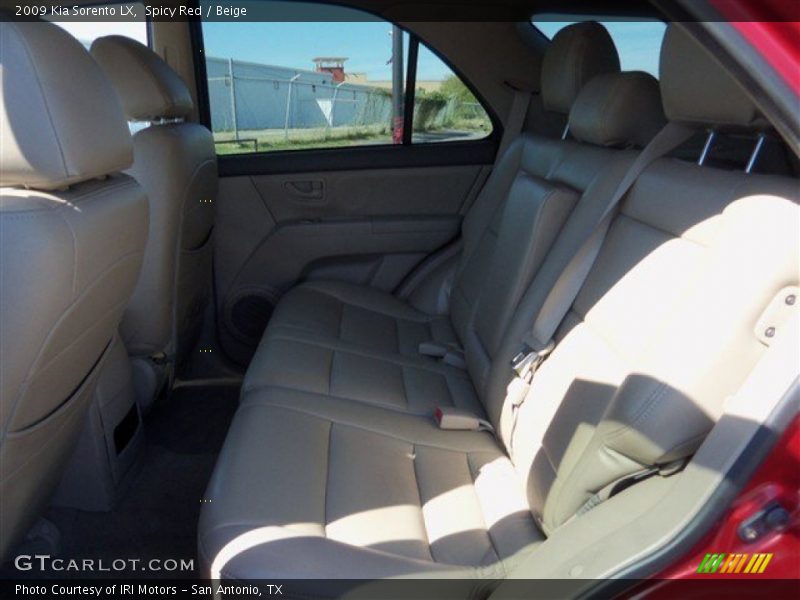 Spicy Red / Beige 2009 Kia Sorento LX