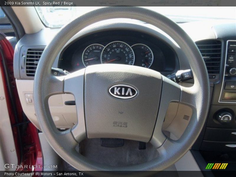 Spicy Red / Beige 2009 Kia Sorento LX