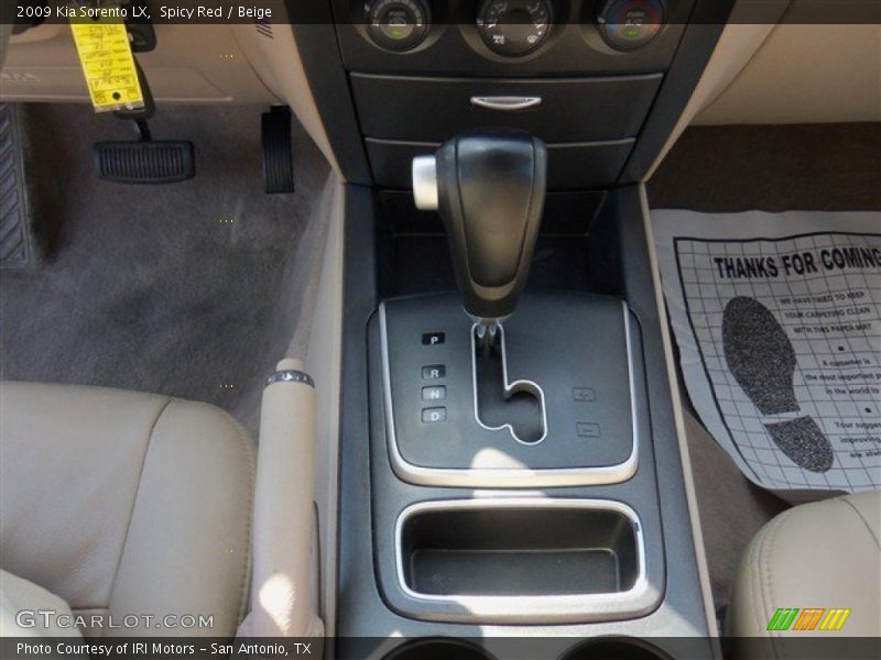 Spicy Red / Beige 2009 Kia Sorento LX