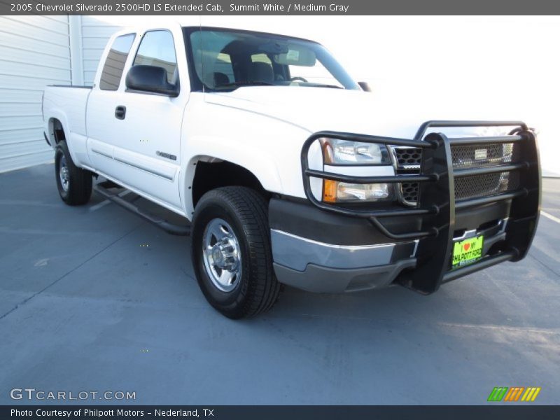 Summit White / Medium Gray 2005 Chevrolet Silverado 2500HD LS Extended Cab