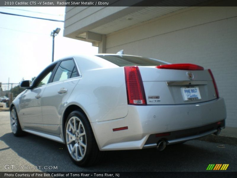 Radiant Silver Metallic / Ebony 2010 Cadillac CTS -V Sedan