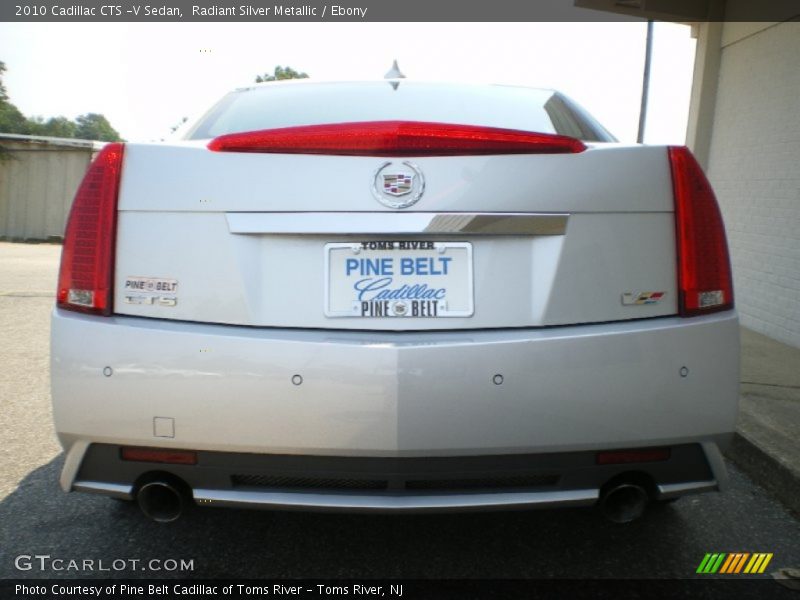 Radiant Silver Metallic / Ebony 2010 Cadillac CTS -V Sedan