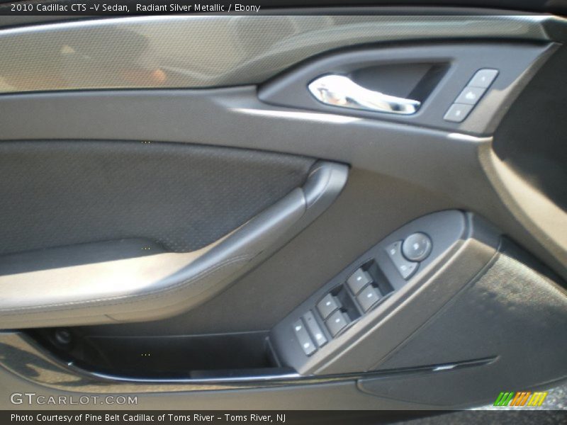 Radiant Silver Metallic / Ebony 2010 Cadillac CTS -V Sedan