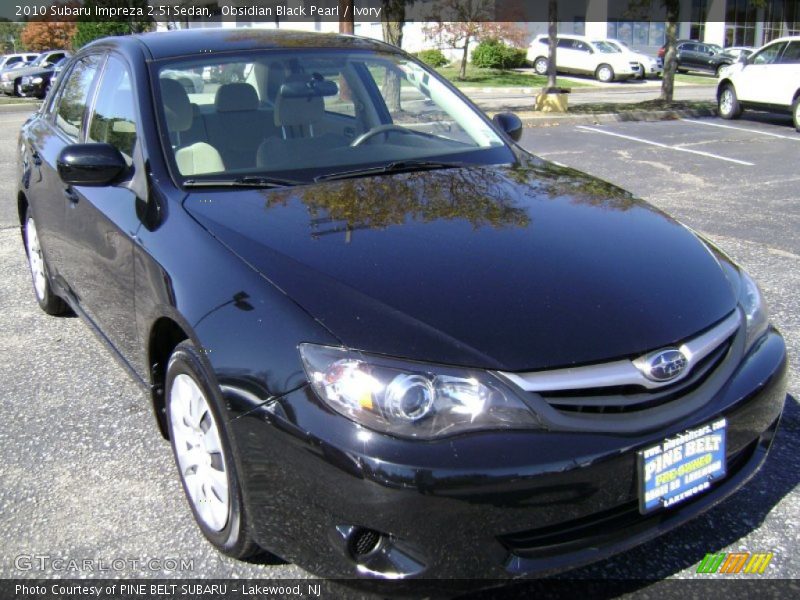 Obsidian Black Pearl / Ivory 2010 Subaru Impreza 2.5i Sedan