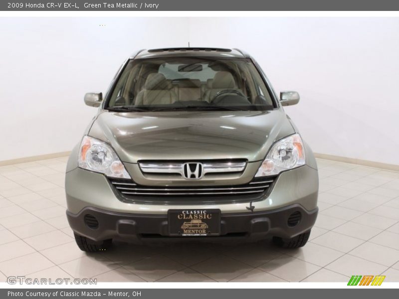 Green Tea Metallic / Ivory 2009 Honda CR-V EX-L