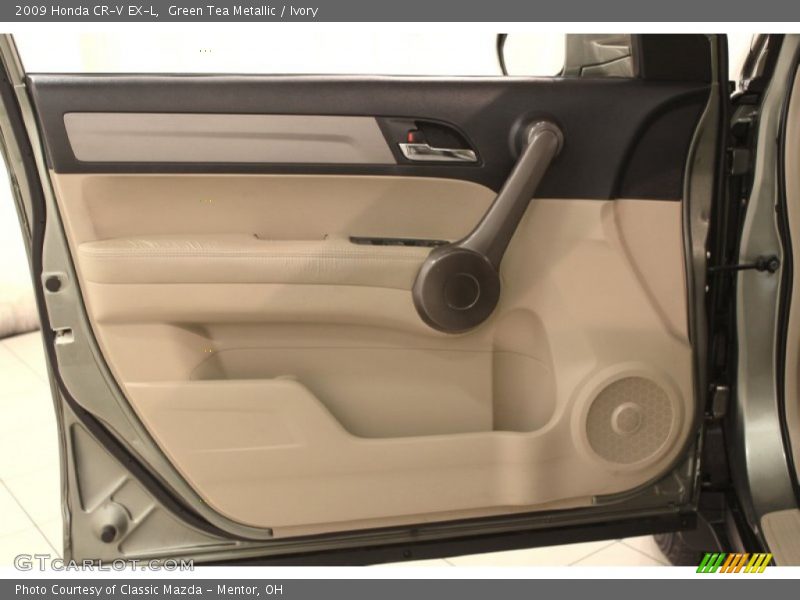 Green Tea Metallic / Ivory 2009 Honda CR-V EX-L