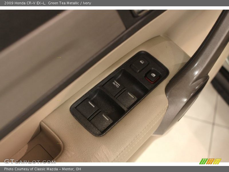 Green Tea Metallic / Ivory 2009 Honda CR-V EX-L