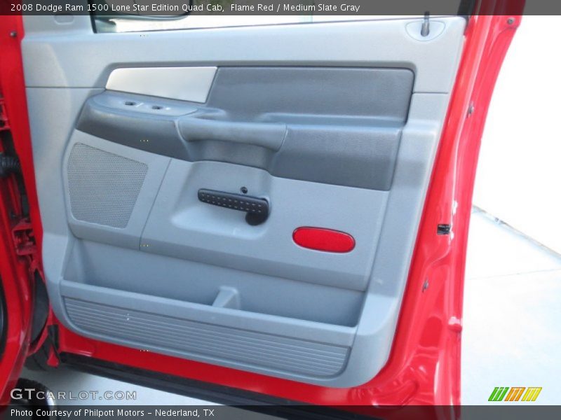 Flame Red / Medium Slate Gray 2008 Dodge Ram 1500 Lone Star Edition Quad Cab