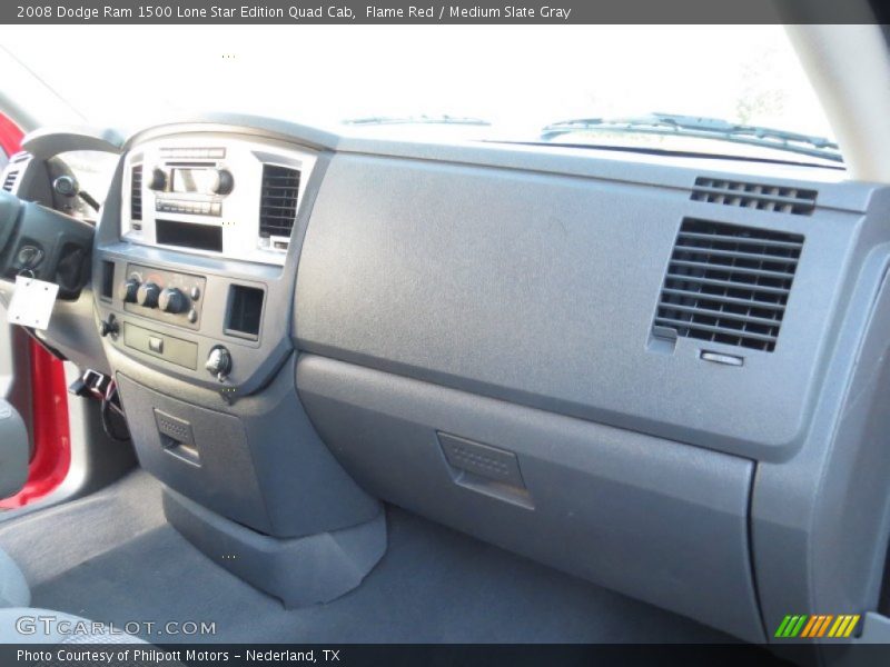 Flame Red / Medium Slate Gray 2008 Dodge Ram 1500 Lone Star Edition Quad Cab
