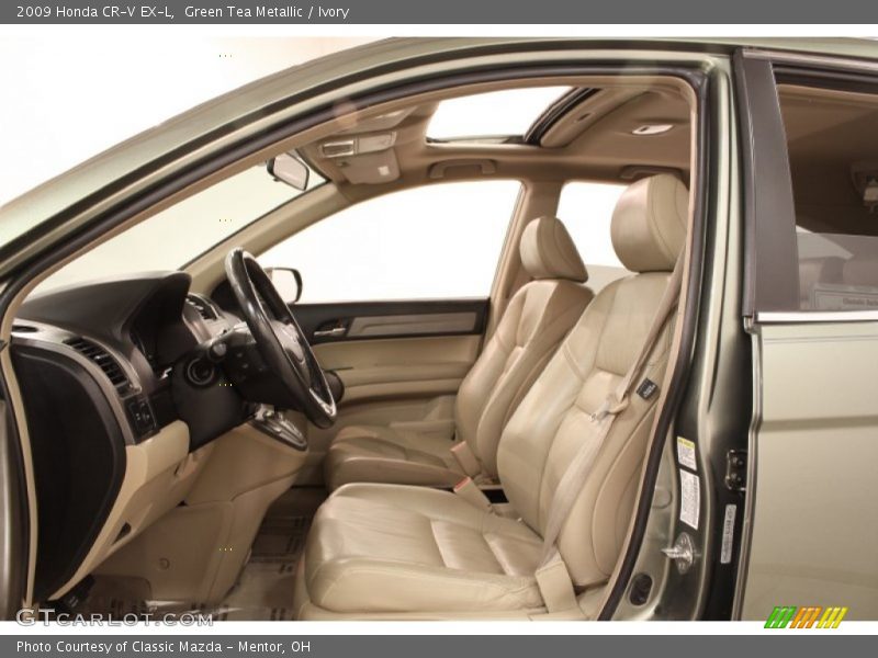 Green Tea Metallic / Ivory 2009 Honda CR-V EX-L