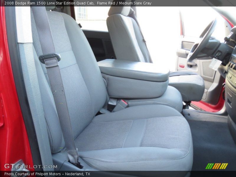 Flame Red / Medium Slate Gray 2008 Dodge Ram 1500 Lone Star Edition Quad Cab