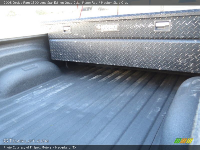 Flame Red / Medium Slate Gray 2008 Dodge Ram 1500 Lone Star Edition Quad Cab
